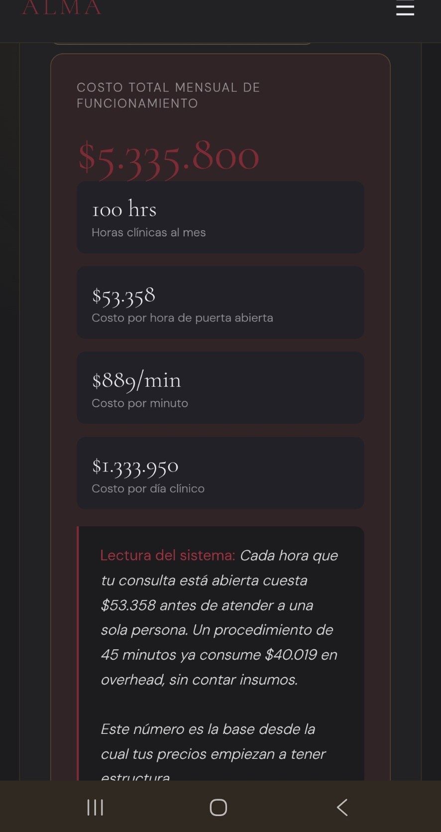 Vista del módulo Piso Financiero